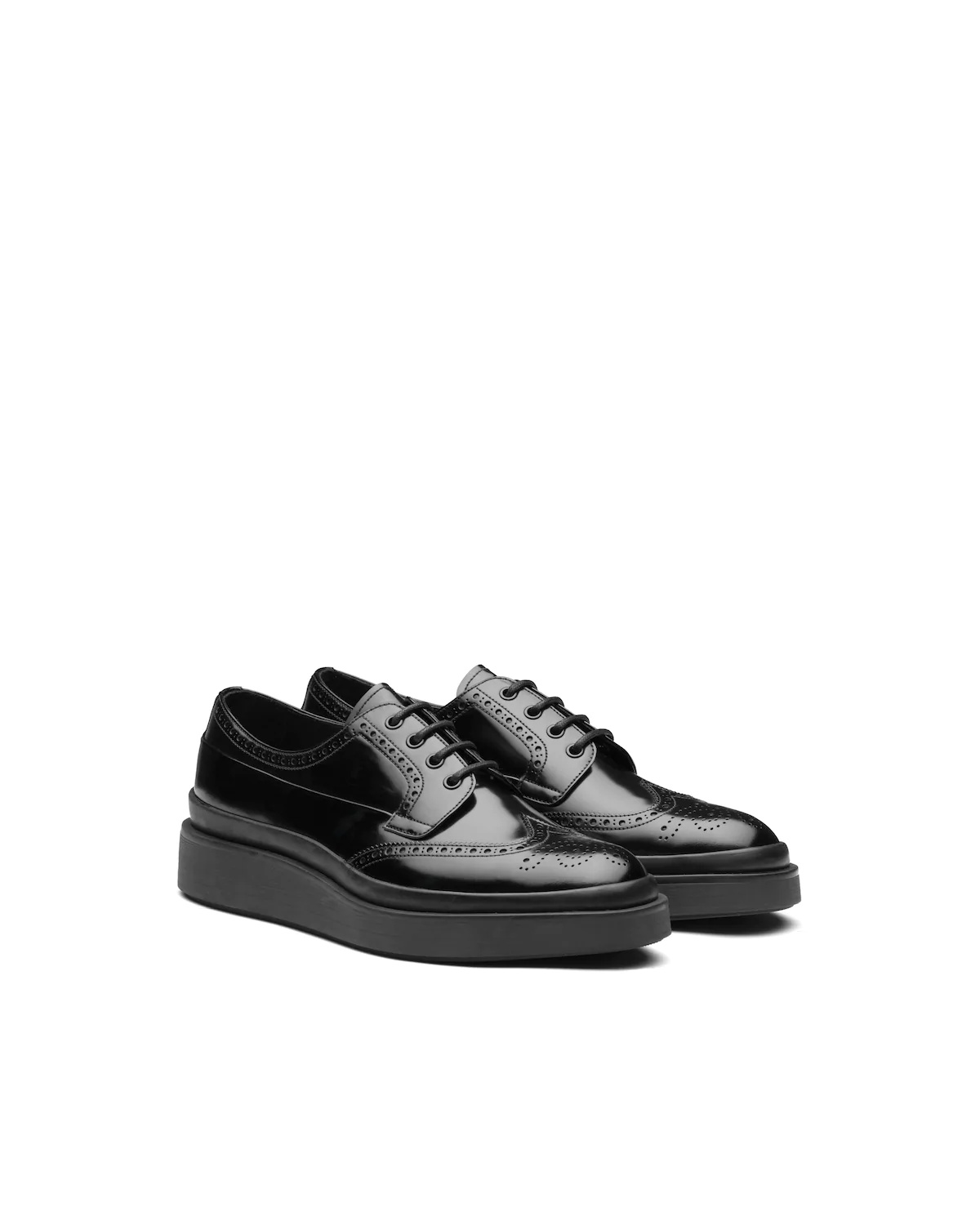 Brushed Leather Derby Shoes - 2