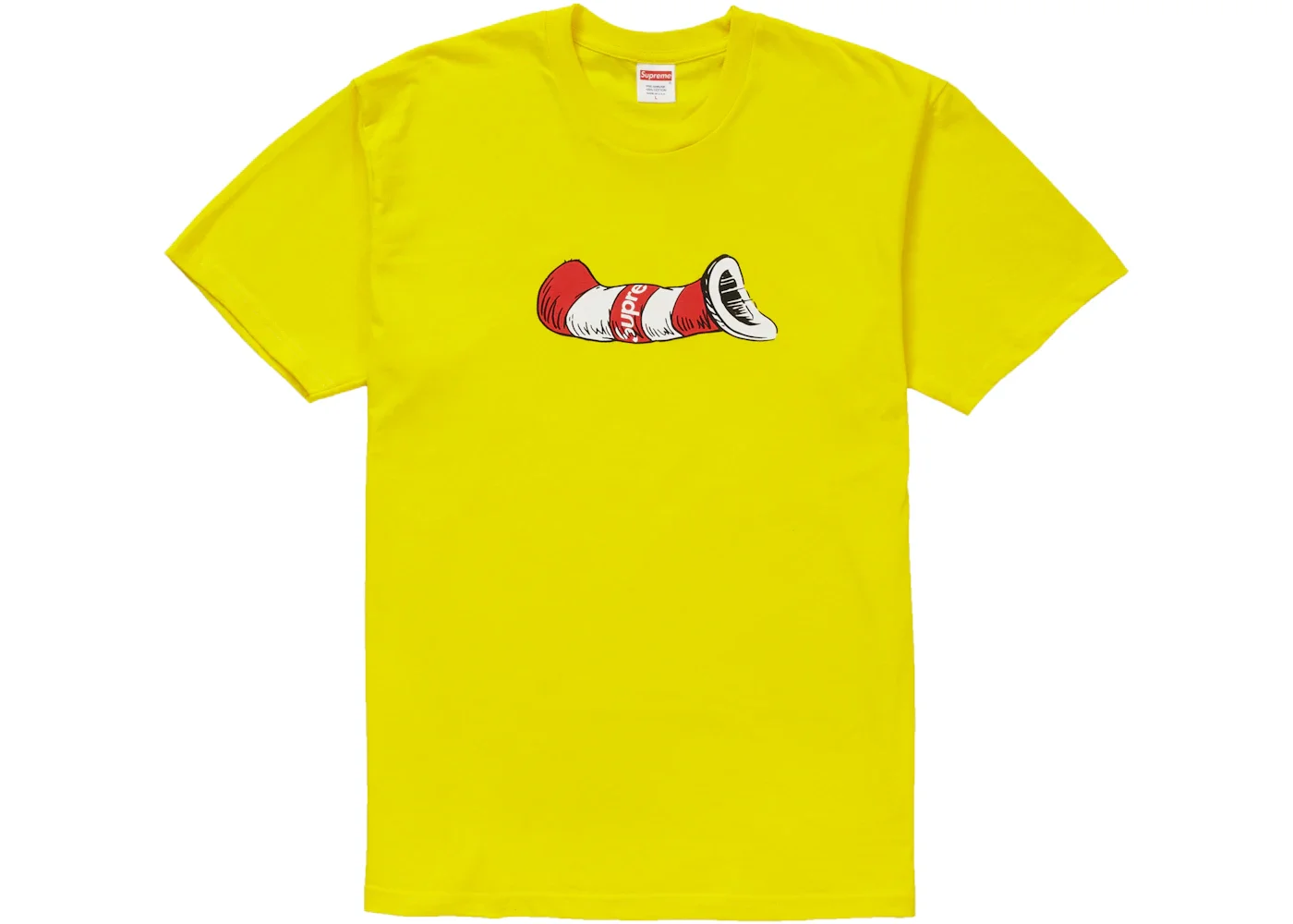 Supreme Cat in the Hat Tee Yellow - 1