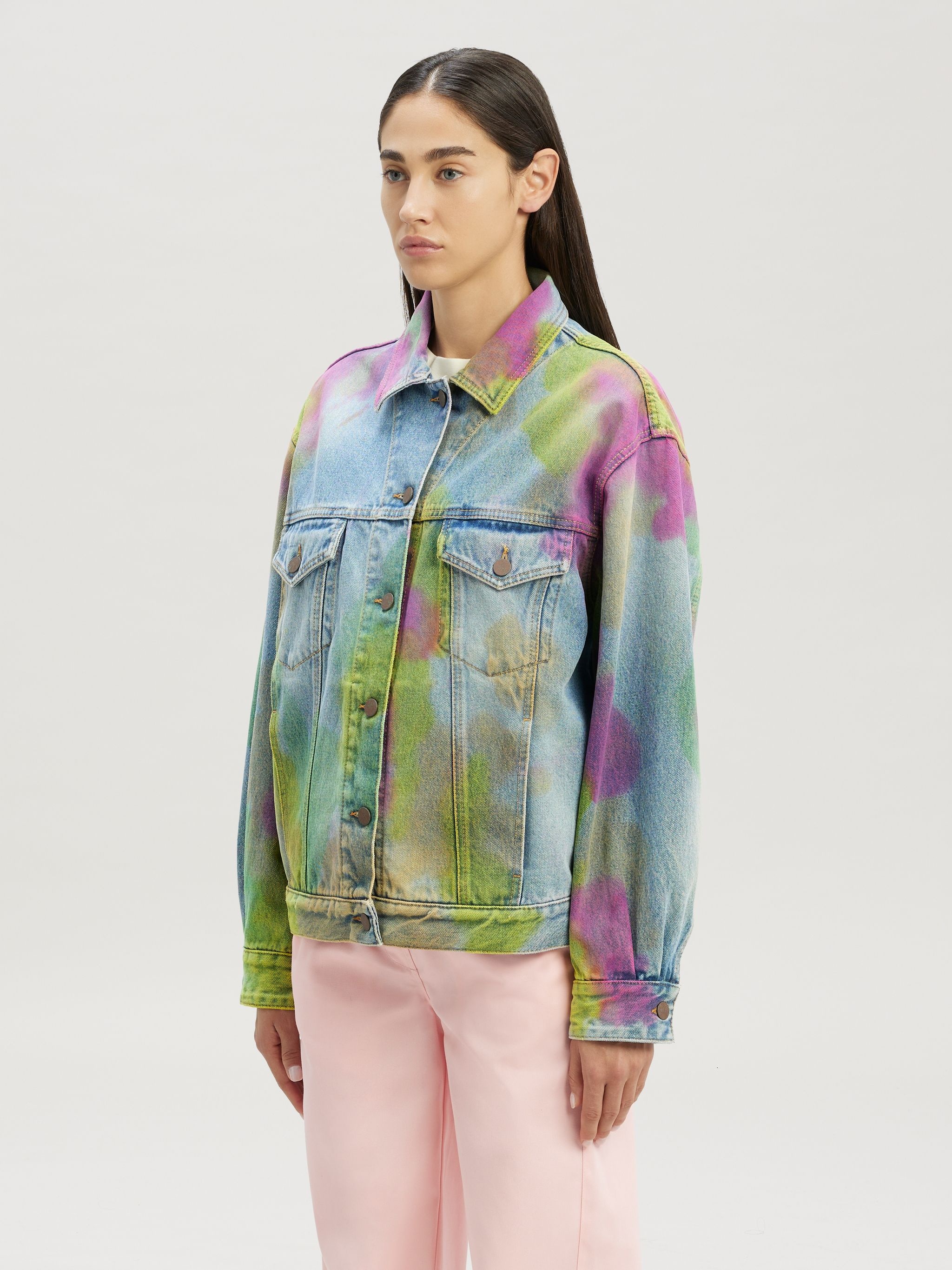 Tie Dye Denim Jaket - 4