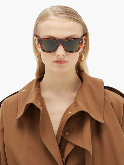 CELINE Square tortoiseshell-acetate sunglasses outlook