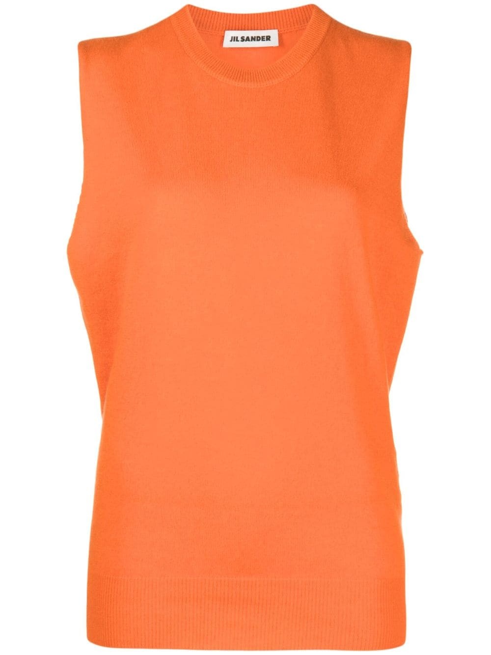 sleeveless cashmere top - 1