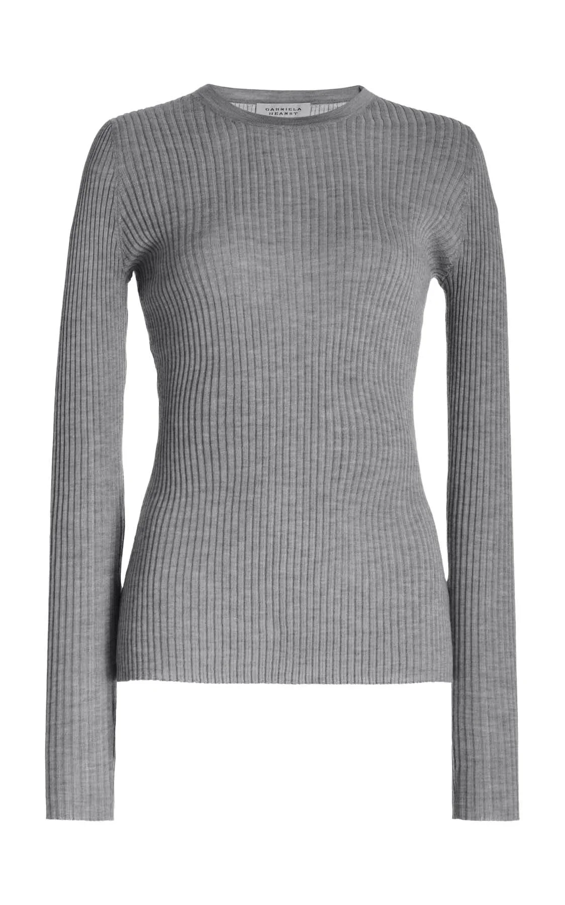 Browning Knit in Heather Grey Cashmere Silk - 1