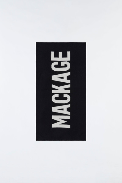 MACKAGE JUNO 2-in-1 merino blend logo scarf outlook