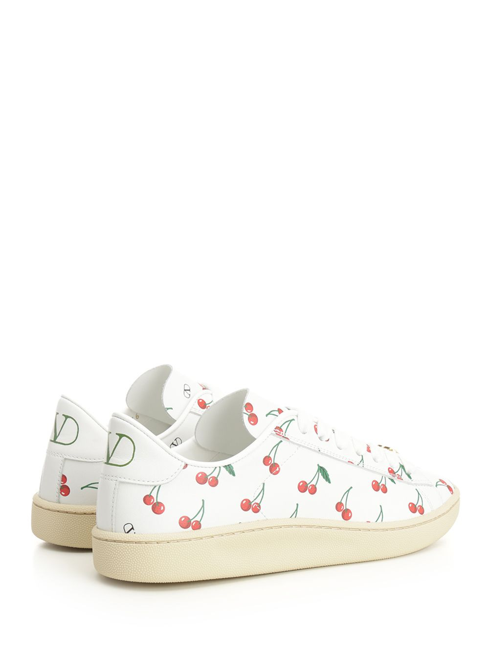 Sneaker | Valentino Garavani Royco | Vitello Nappato St.Cherryfic/Vitello Nap Sneakers White - 3
