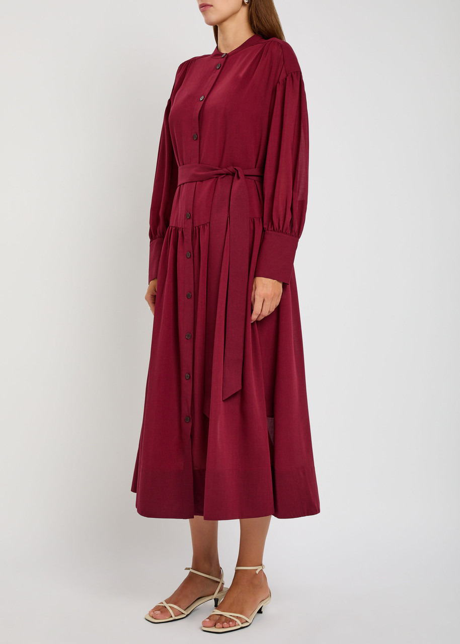 Joseph Emma Wool-blend Midi Shirt Dress - 2