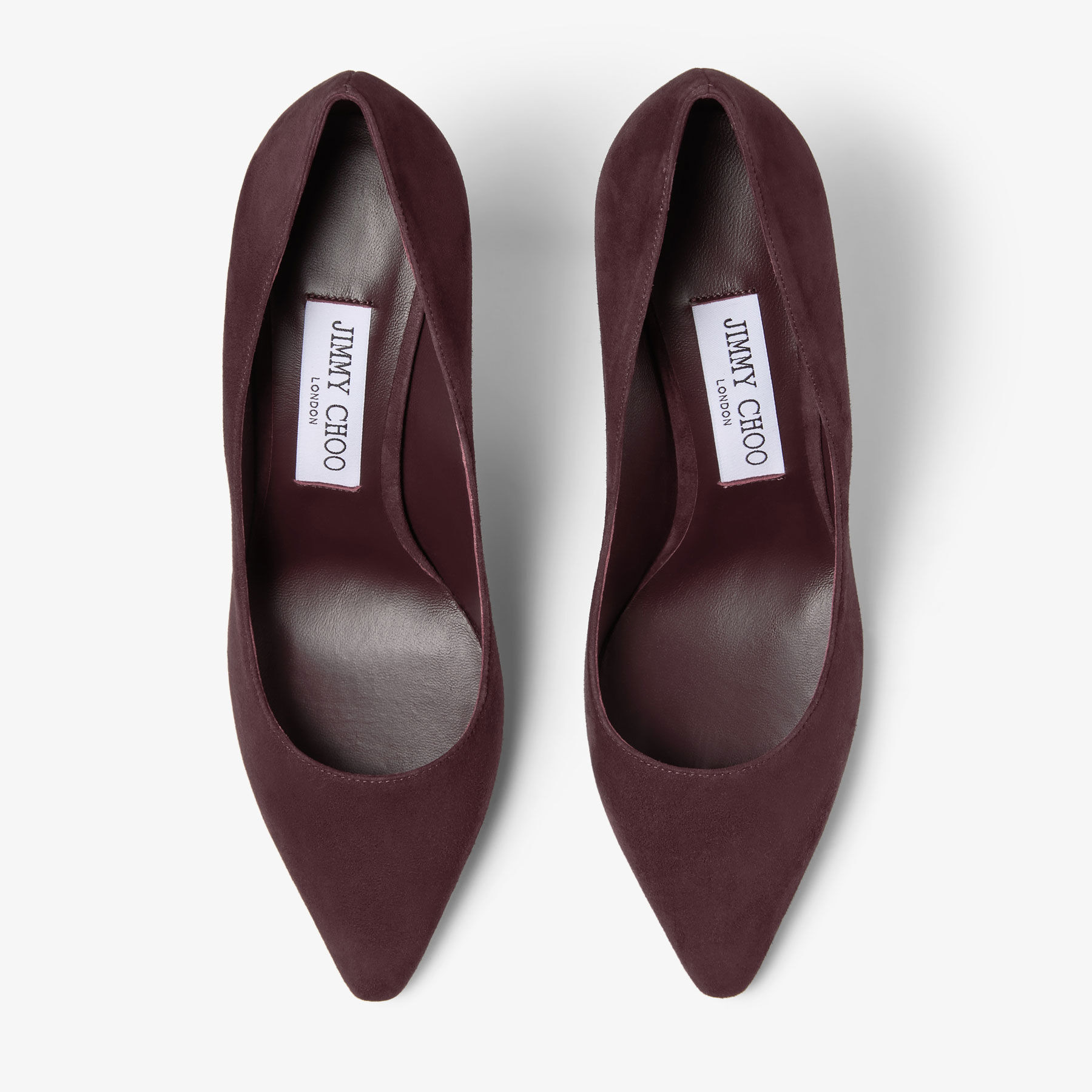 Romy 85
Deep Merlot Tonal Suede Pumps - 3