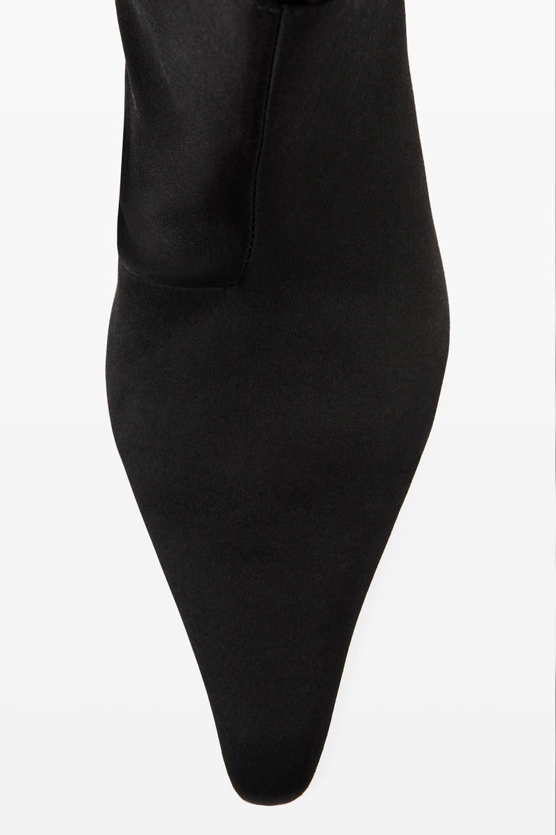 VIOLA 65 FEATHER SLOUCH BOOT IN SATIN 4