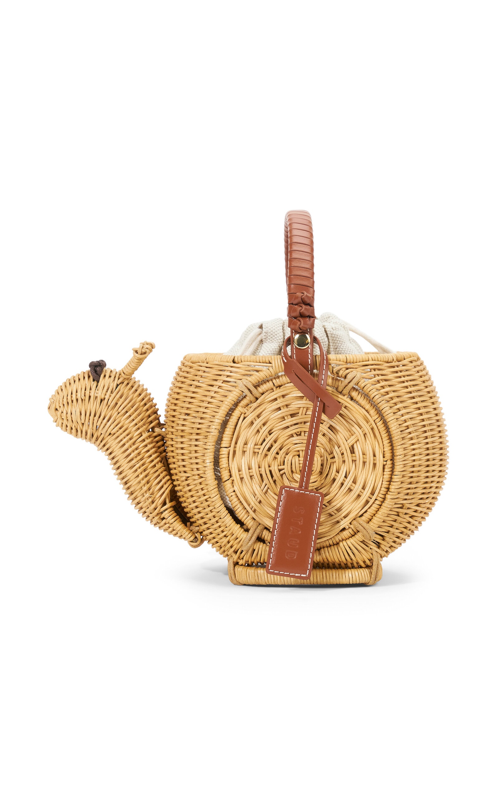 Escargot Wicker Basket Bag neutral - 2