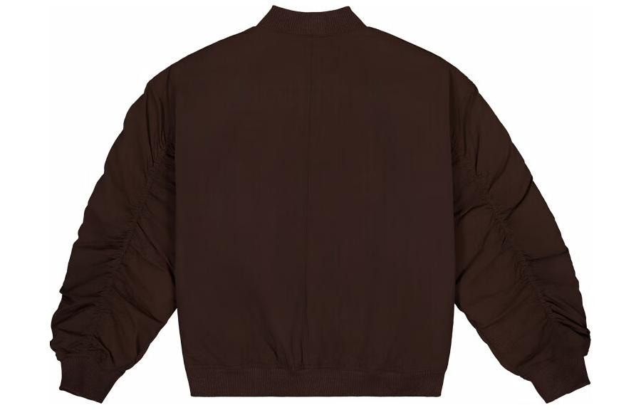 (WMNS) New Balance Linear Heritage Woven Bomber Jacket 'Black Coffee' WJ33507-KCF - 2