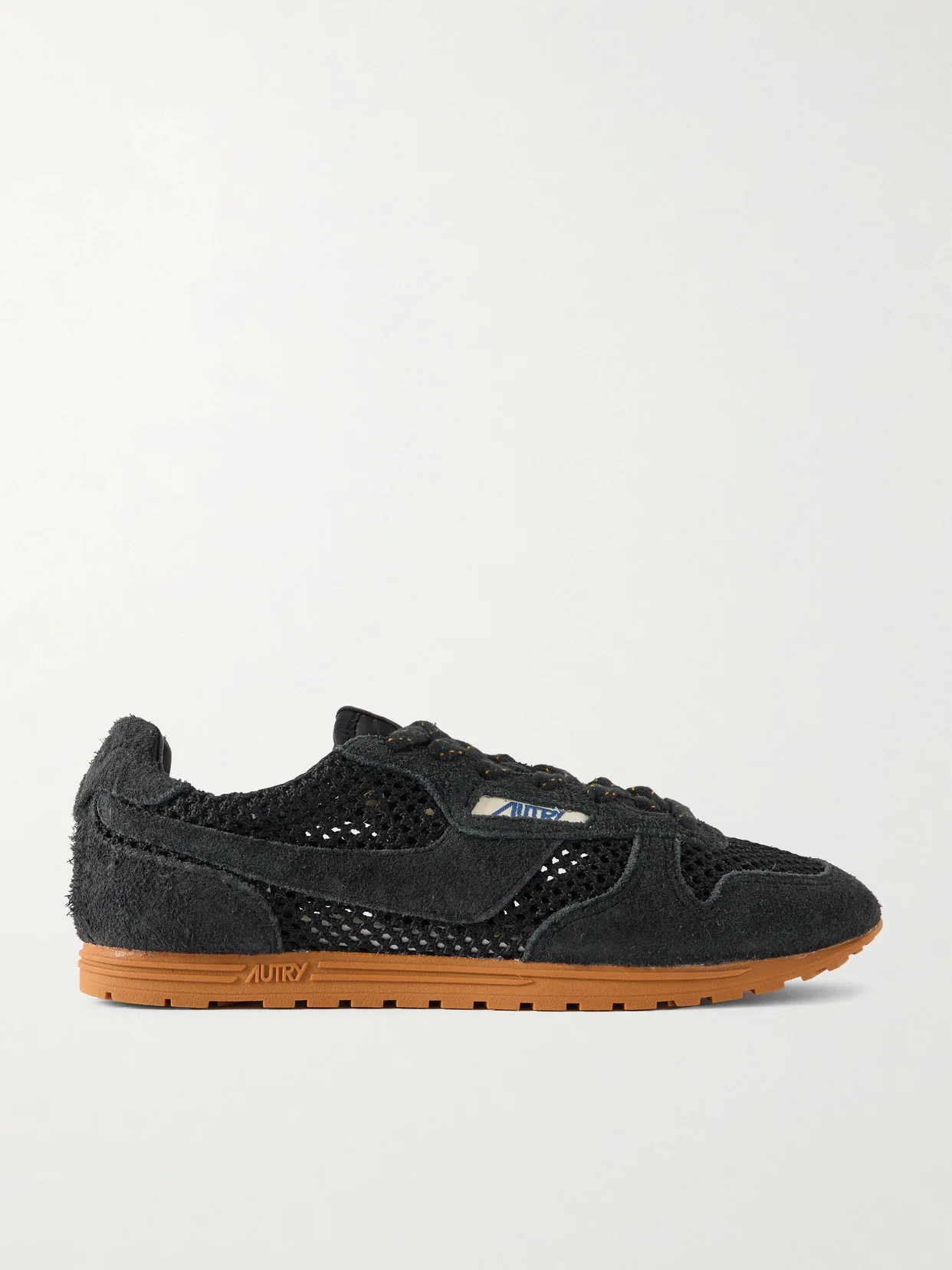 Windspin Suede-trimmed Mesh Sneakers - 1