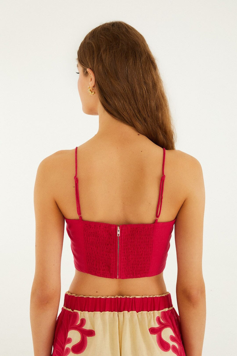 Pink Spring Arabesc Cutwork Lenzing Ecovero Euroflax Kimono 6