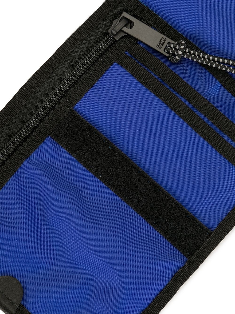  LOGO ZIP NECK POUCH BLUE WHITE  - 2