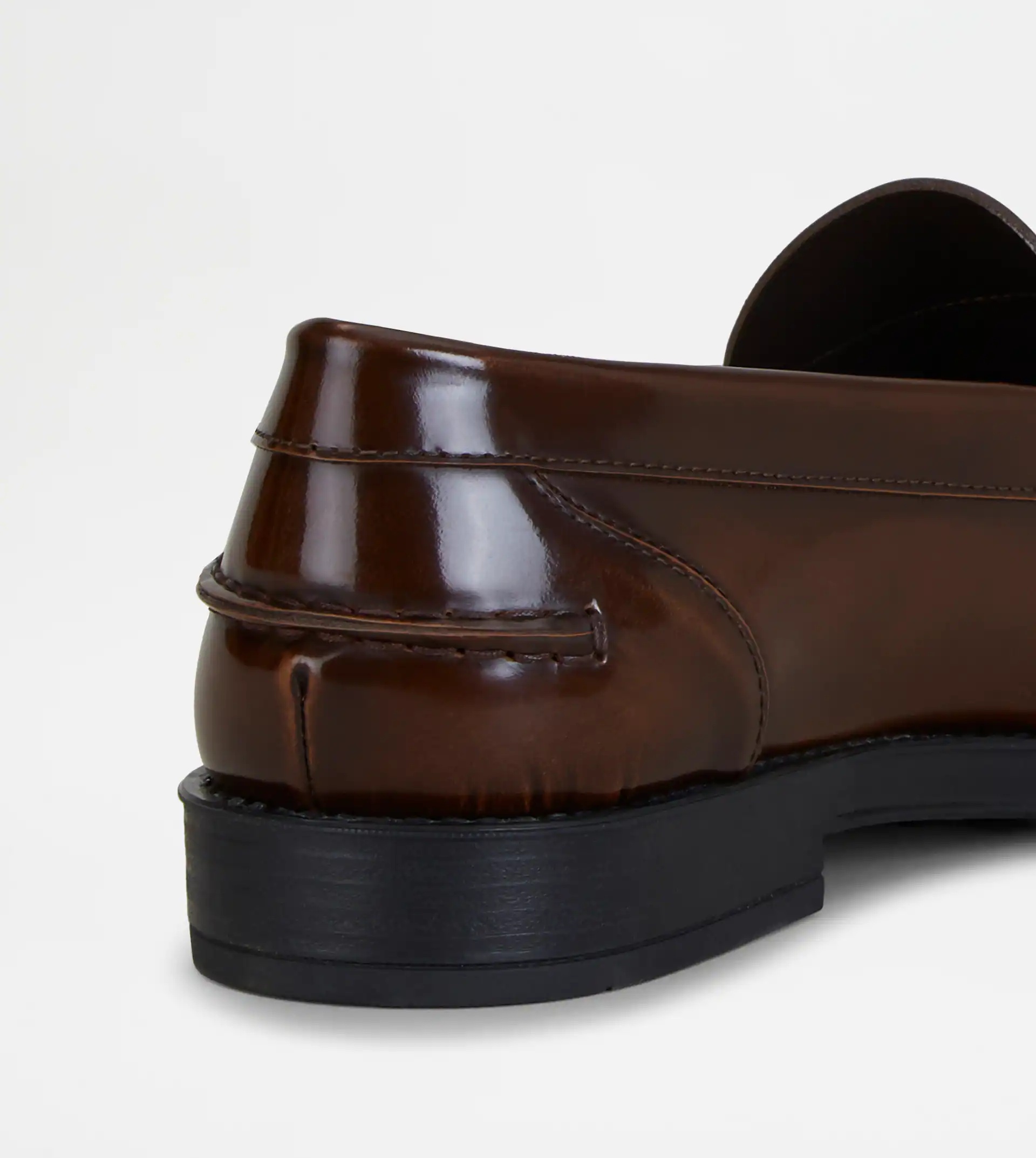 LOAFERS IN LEATHER - BROWN - 7