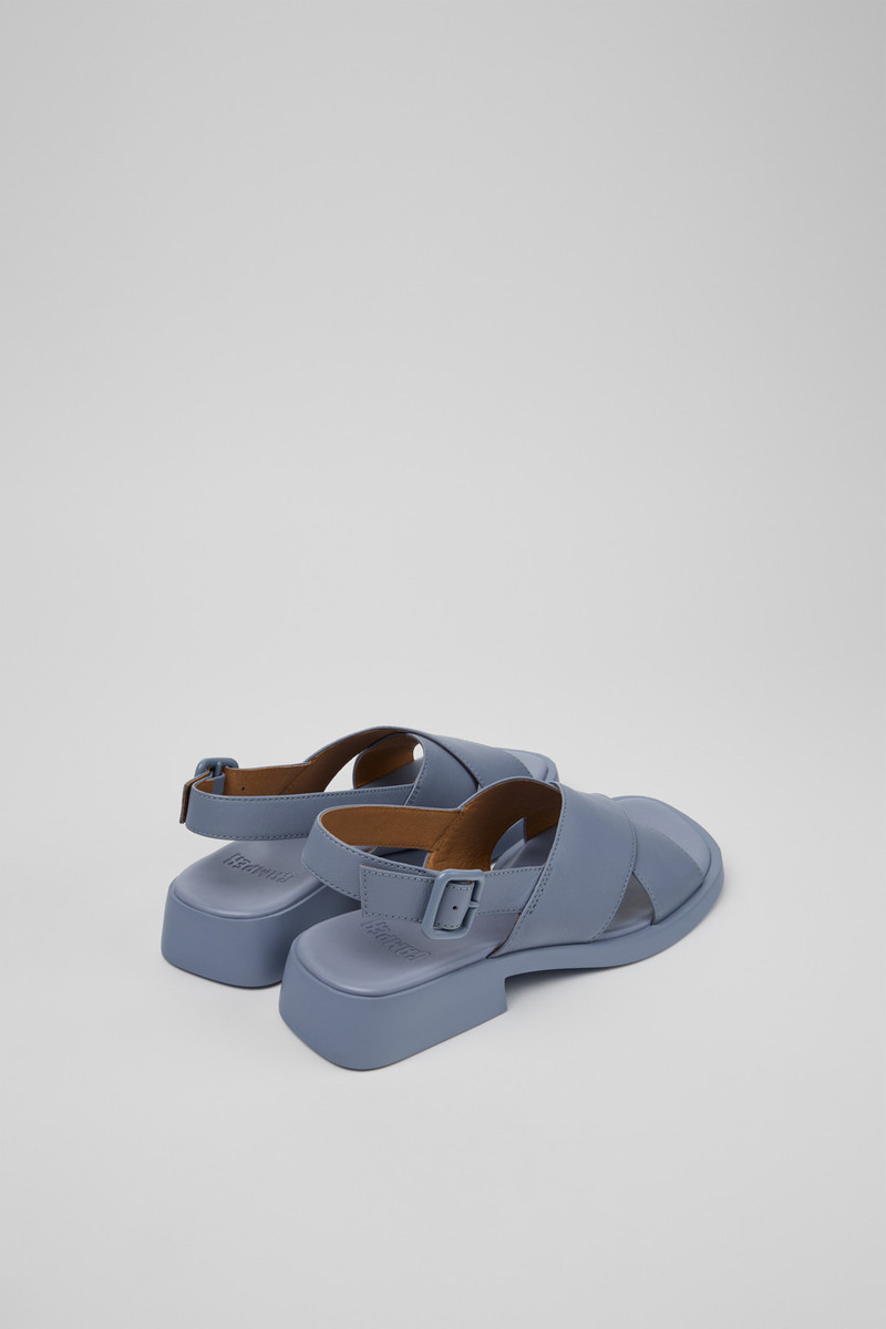 CAMPERLAB Blue Leather Sandals for Women. outlook