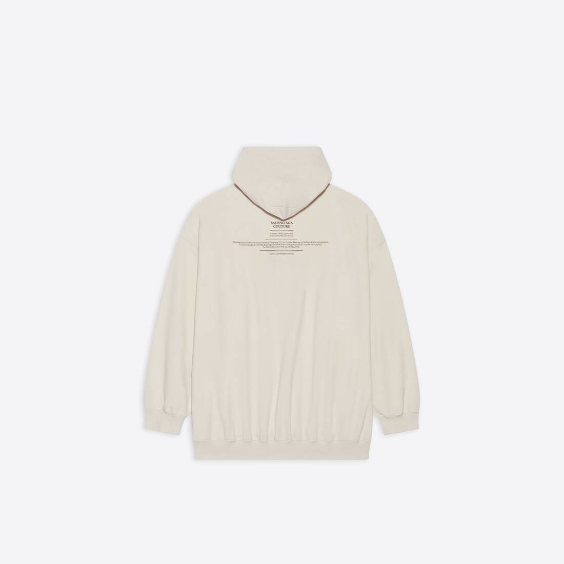 Couture Boxy Hoodie in Beige - 2