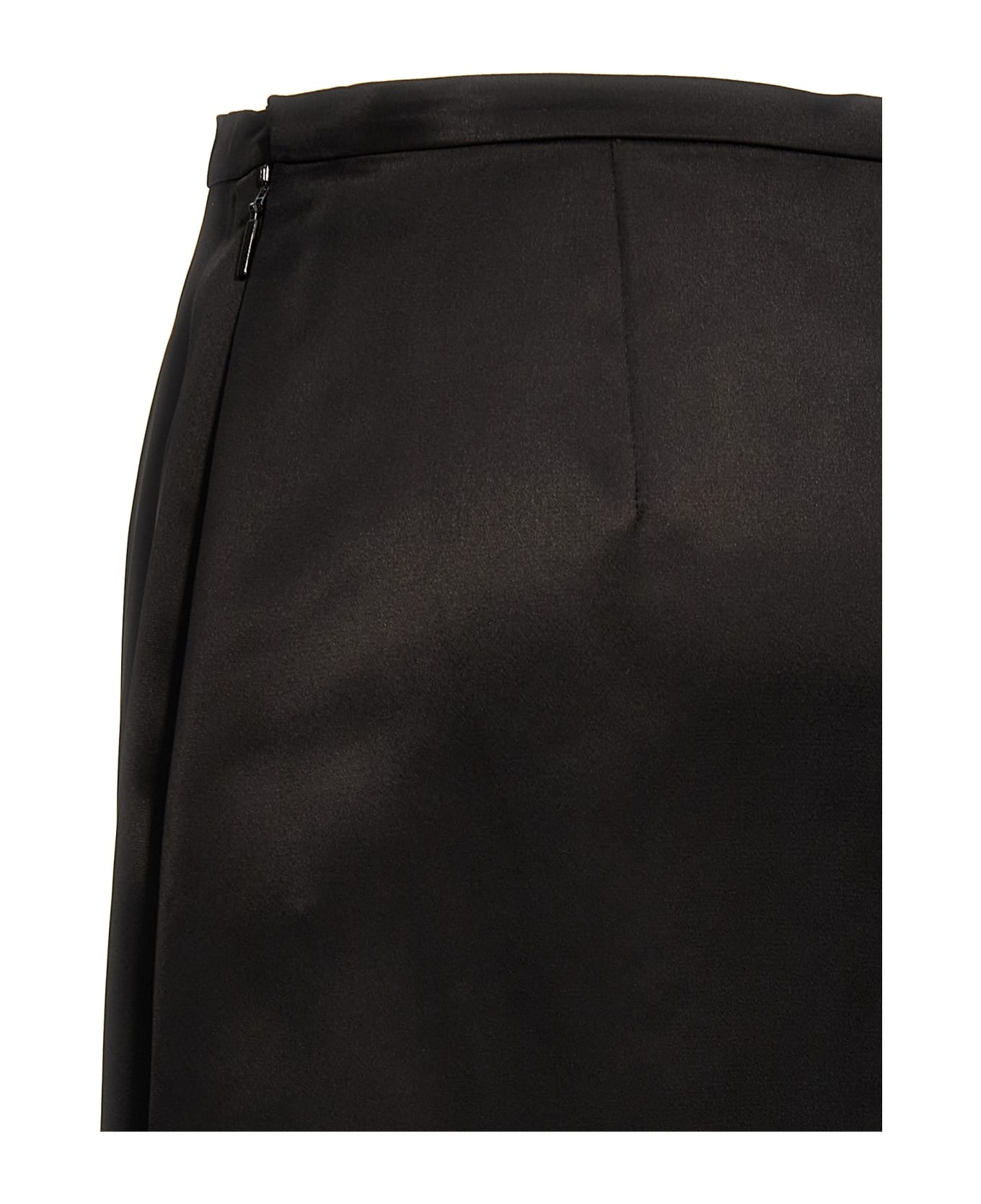Satin Pencil Skirt - 4