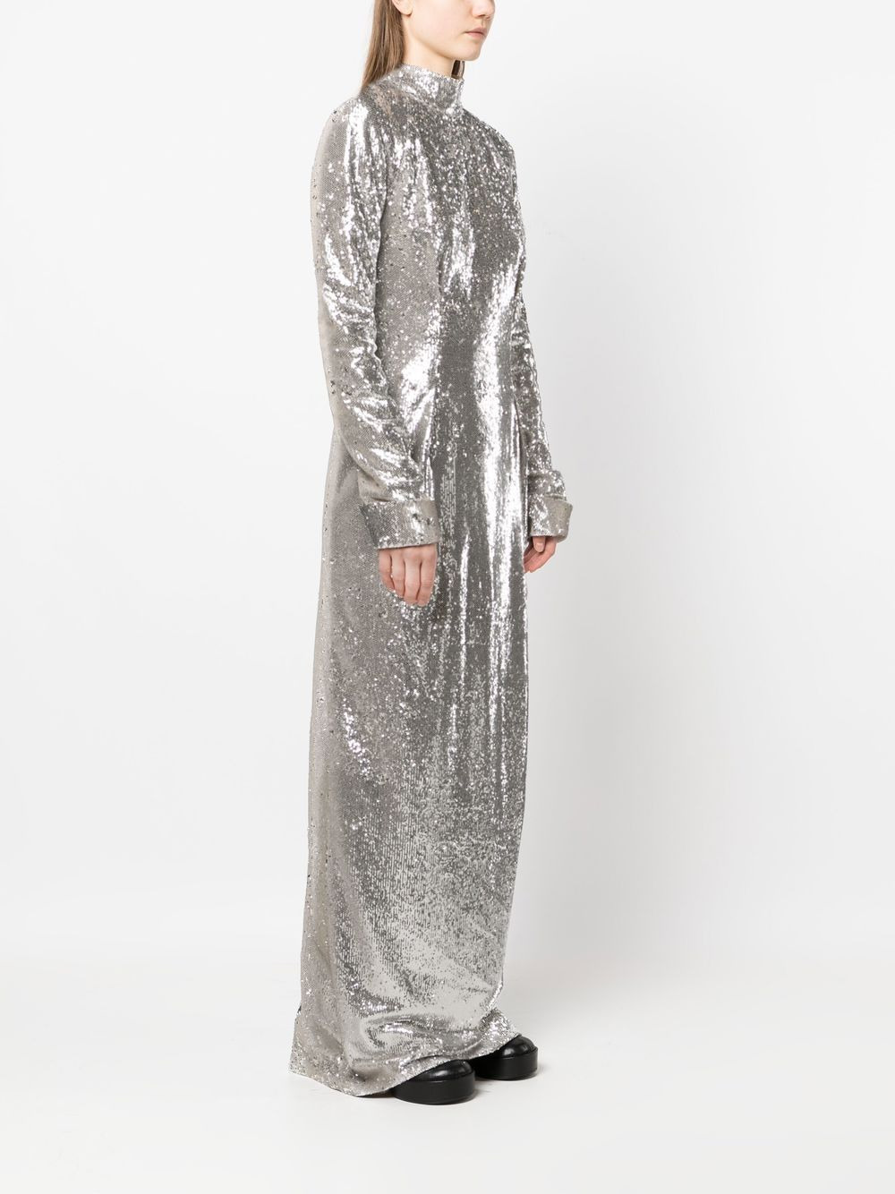 open-back sequin gown - 3