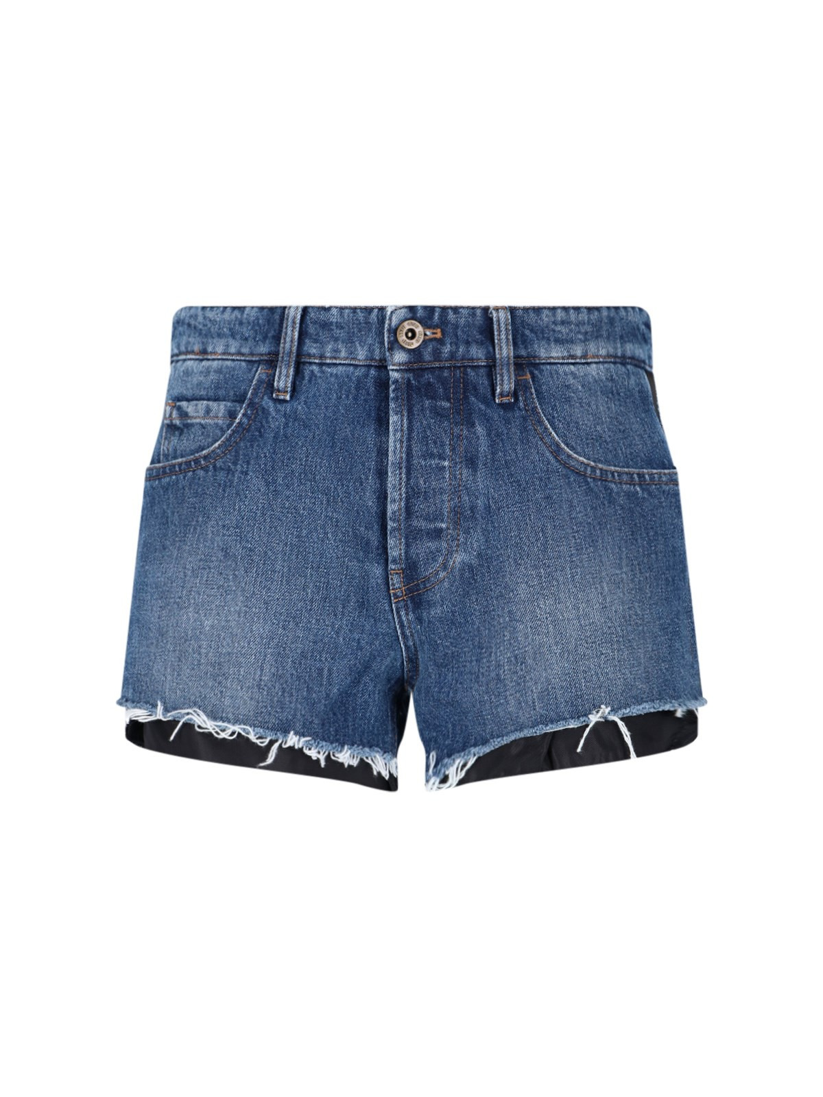 DENIM LOGO SHORTS - 1
