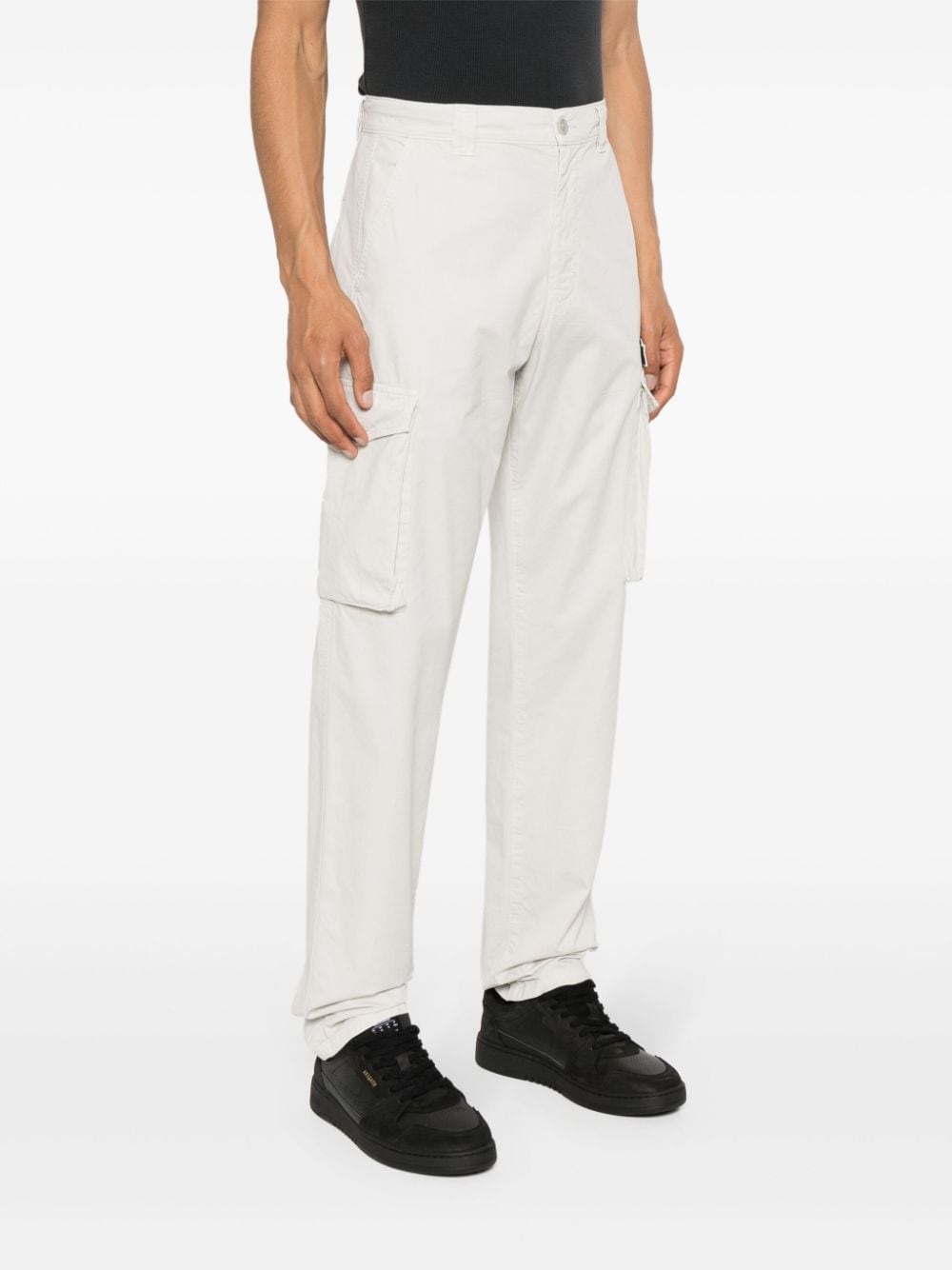 logo-appliquÃ© cargo pants - 3
