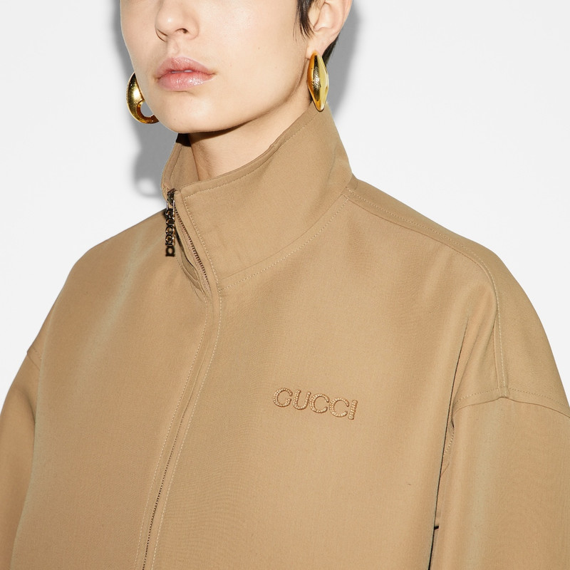 Acetate Gabardine bomber jacket 5