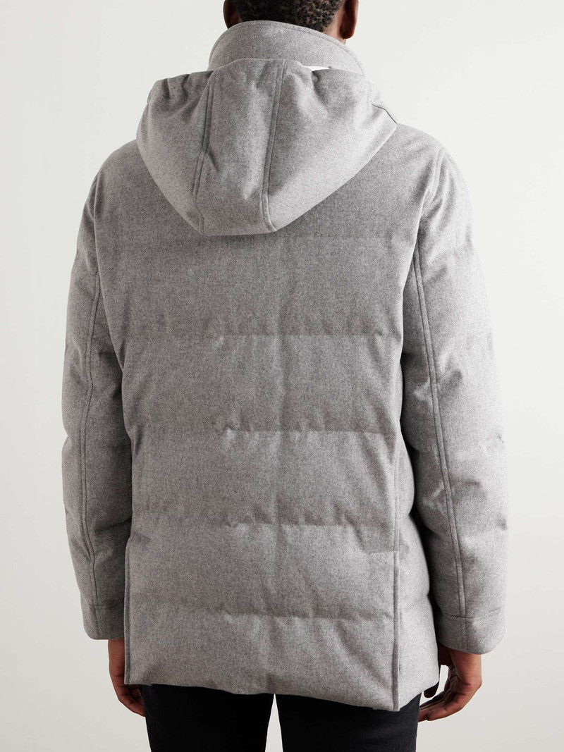 Quilted Wool Down Parka 4