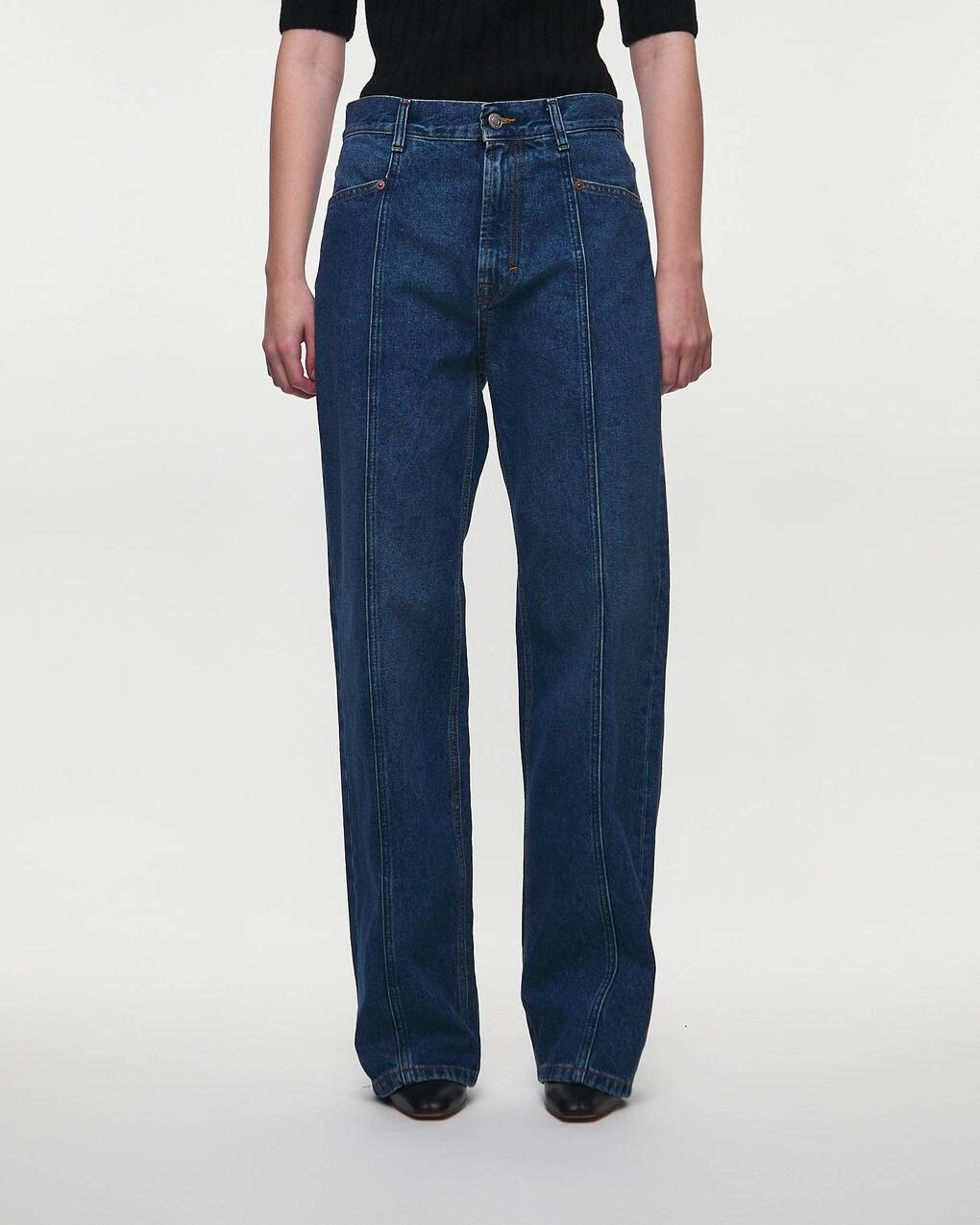 Jeans Loose Fit Dark Blue Denim Dark blue wash - 6