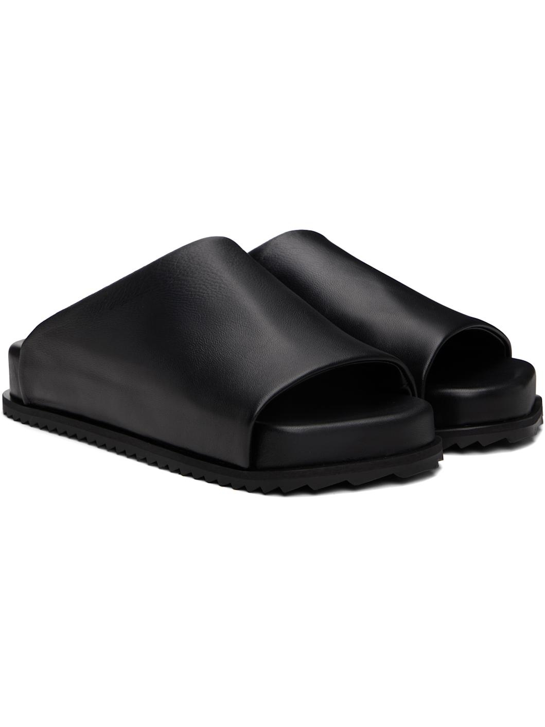 Black Finn Slider Sandals - 4