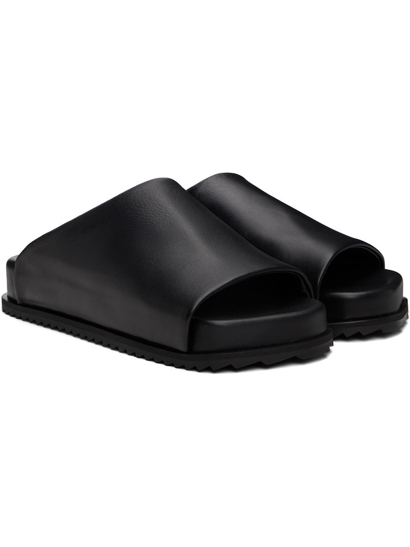 Black Finn Slider Sandals 4