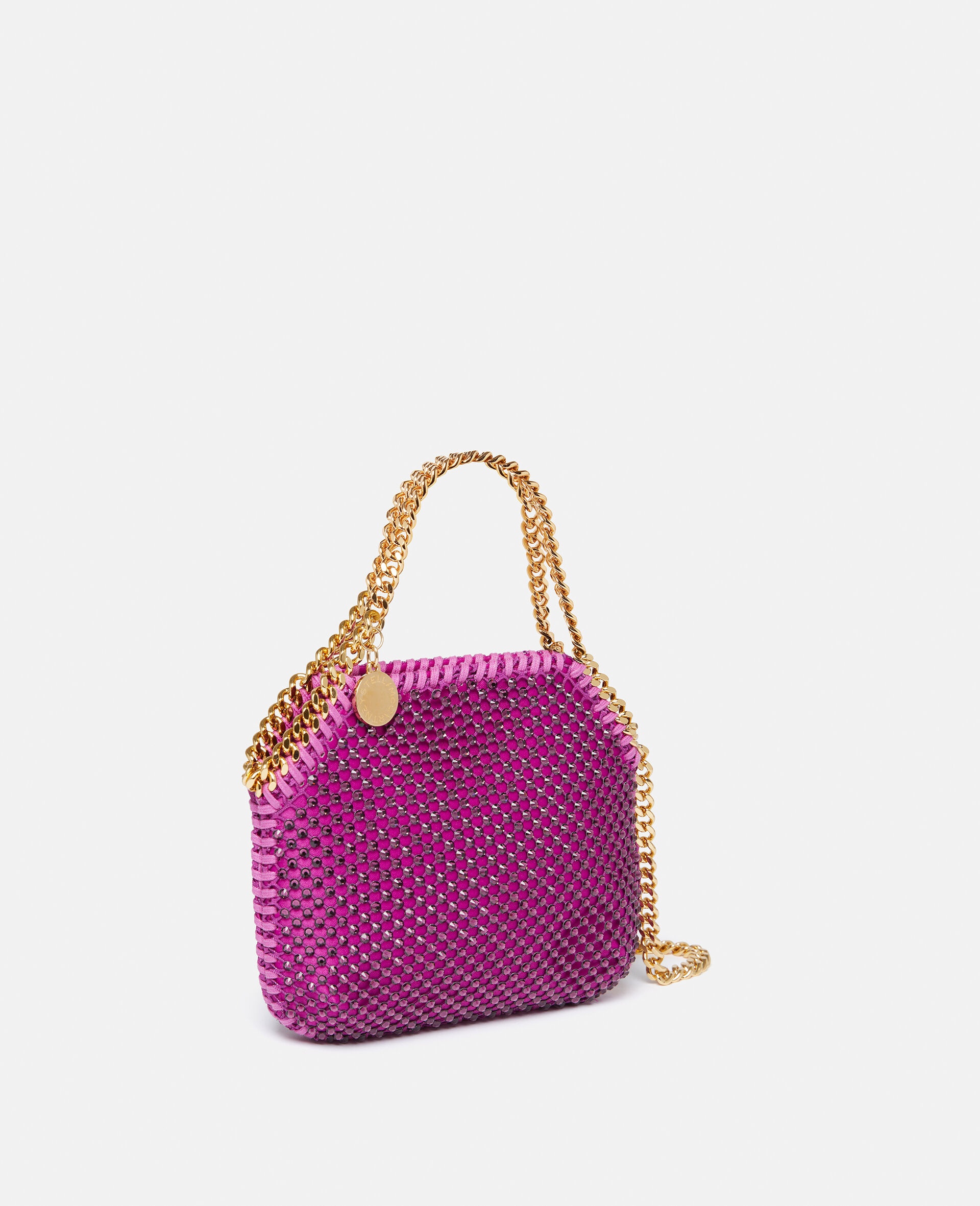 Falabella Mini Embellished Shoulder Bag in Pink - Stella Mc