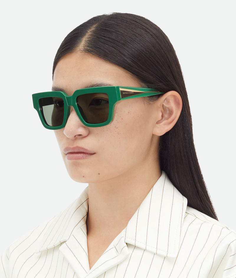 Bottega Veneta Tri-Fold Square Sunglasses outlook