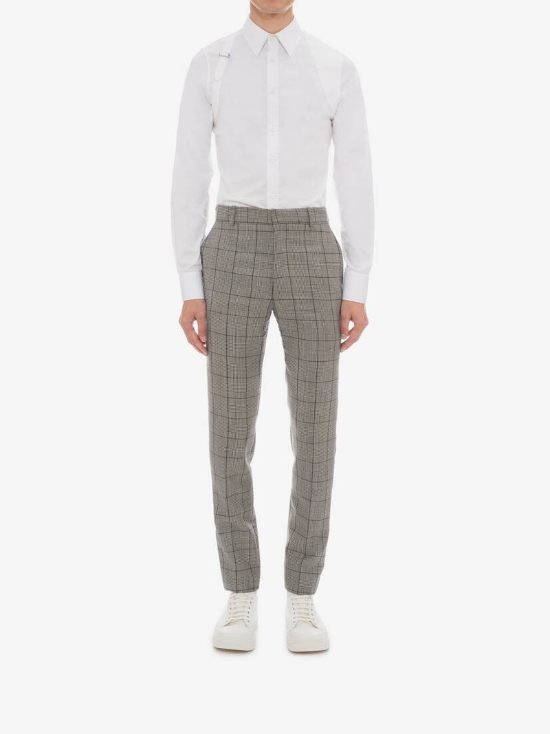 Alexander McQueen Cotton Poplin Shirt in White outlook