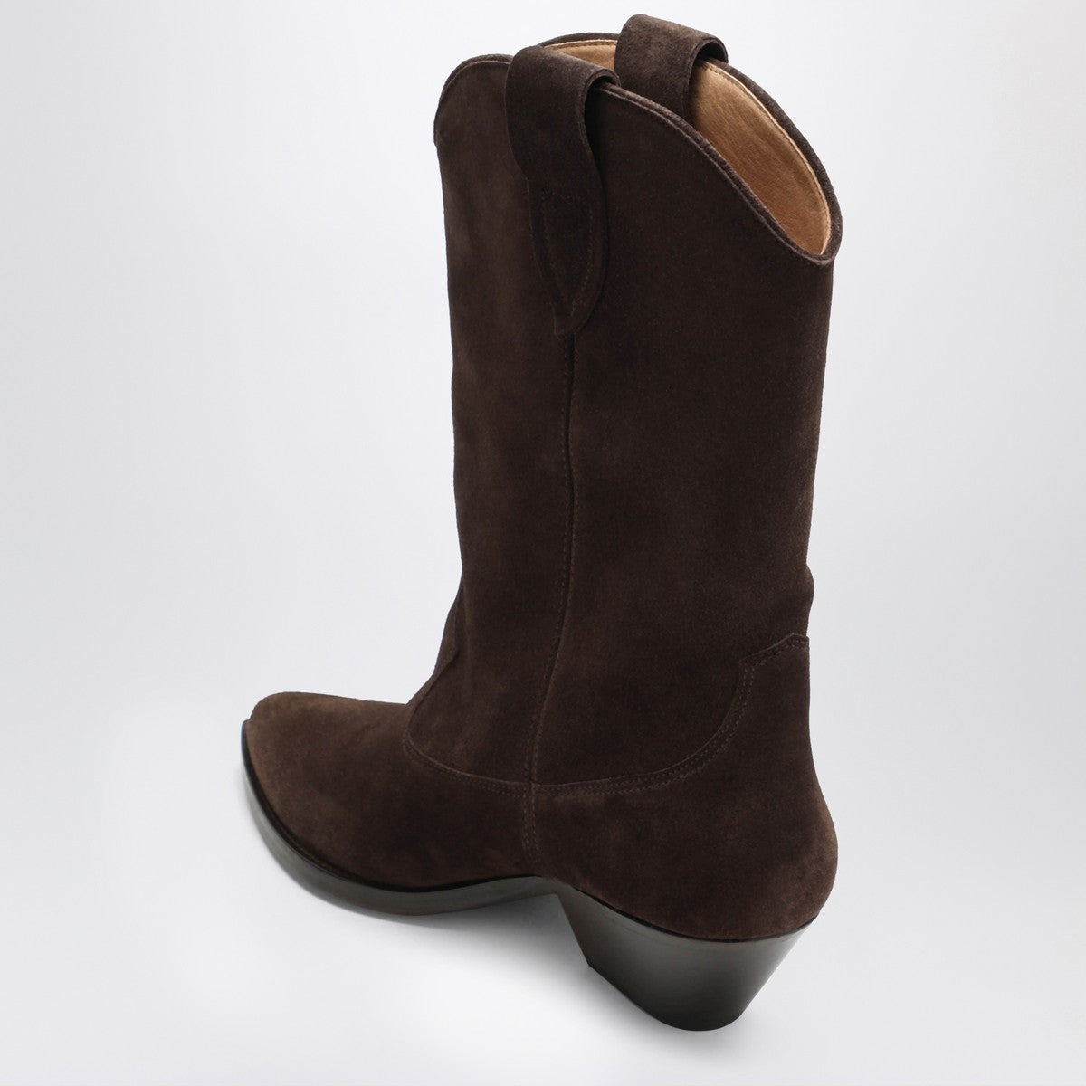 ISABEL MARANT Duerto Chocolate cowboy boots in suede - 2
