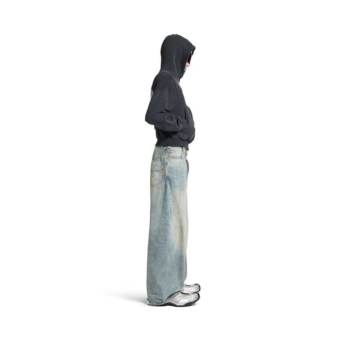 Men's Baggy Pants in Stained - 3