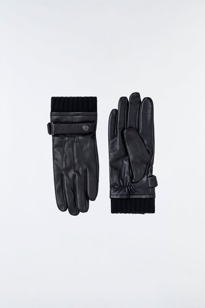 MACKAGE REEVE (R)Leather driving glove with knit cuff outlook