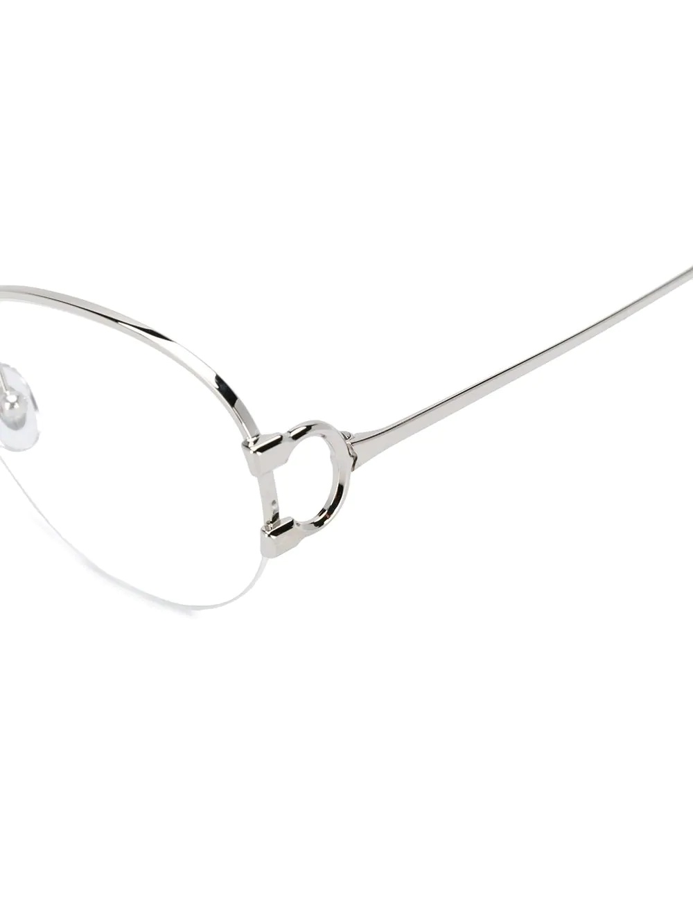 oval frame sunglasses - 3