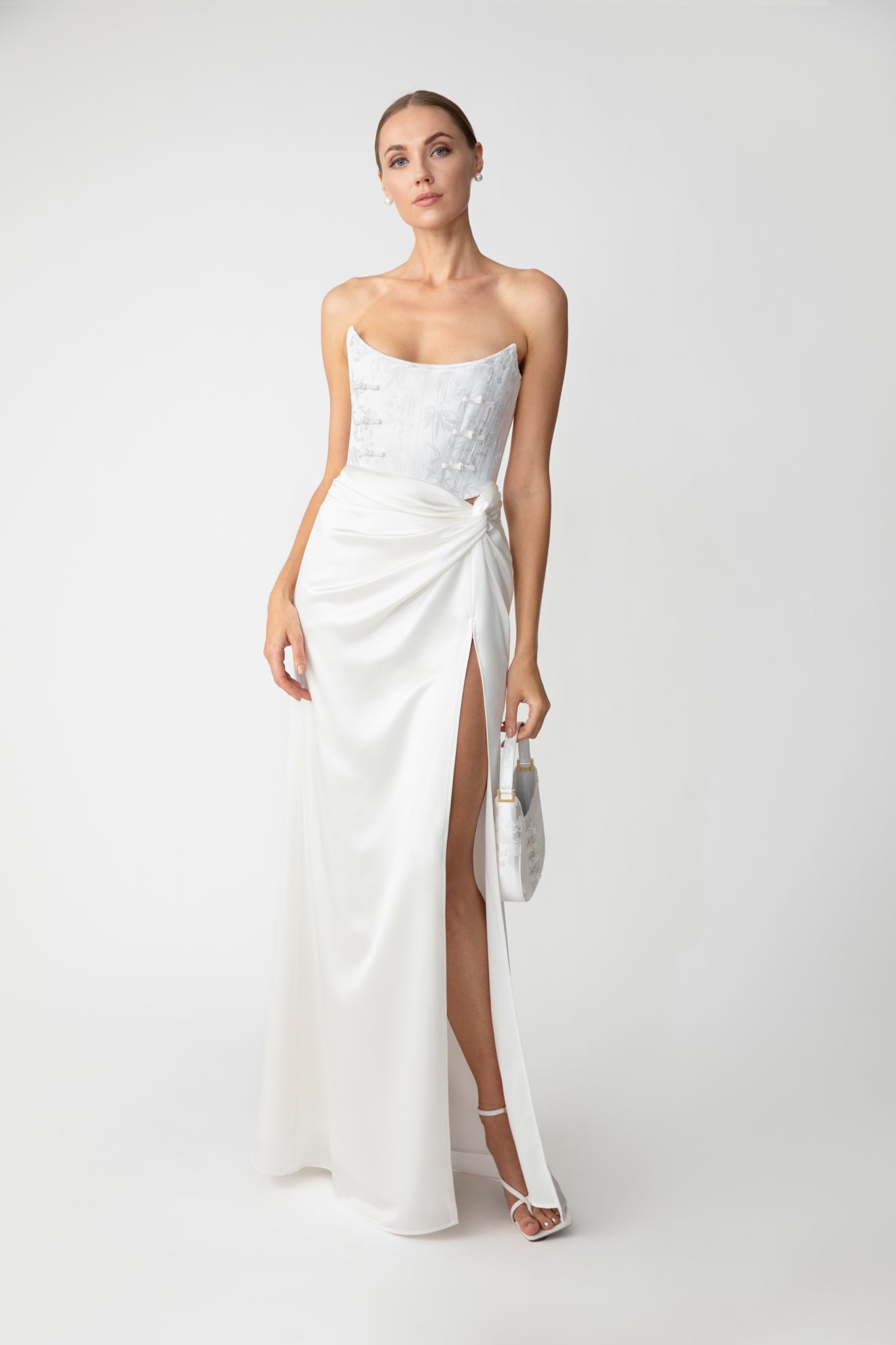 JULIA JACQUARD GOWN - 3
