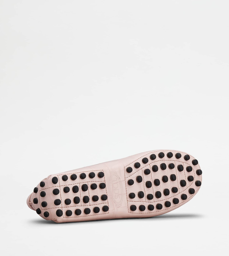 GOMMINO DRIVING SHOES IN LEATHER - PINK 4