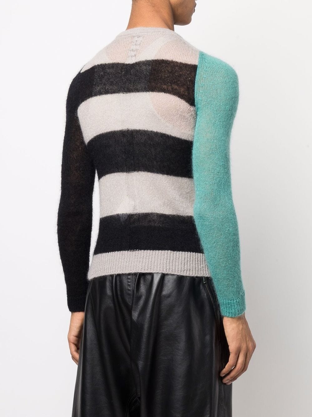 colour-block striped jumper - 4