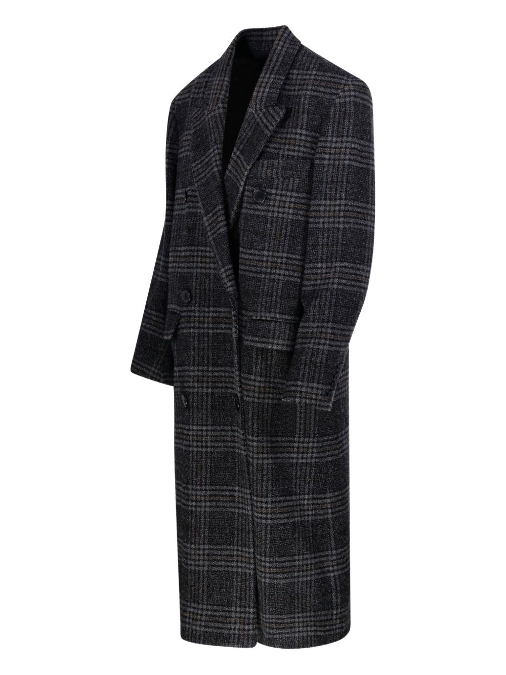 Lexana double-breasted checked coat - 3