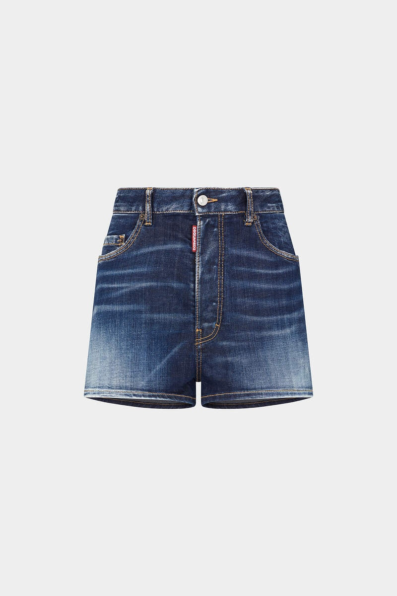 MEDIUM SUPER STAR WASH DENIM SHORTS 1