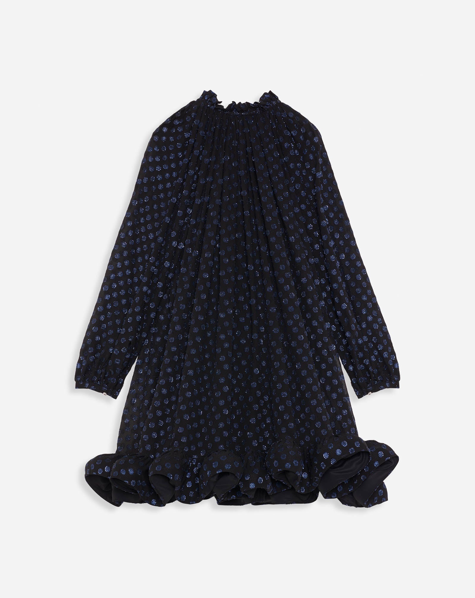 FLARED DRESS WITH LONG SLEEVES - 4