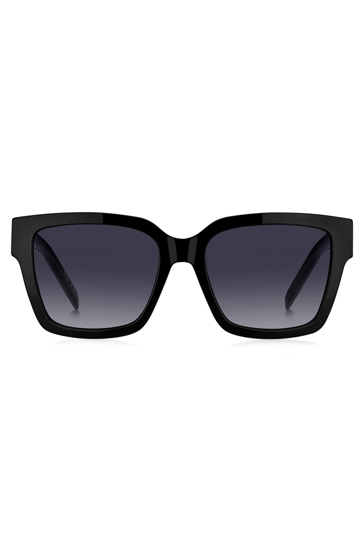 BLACK-ACETATE SUNGLASSES WITH GOLD-TONE DOUBLE B MONOGRAMS - 3