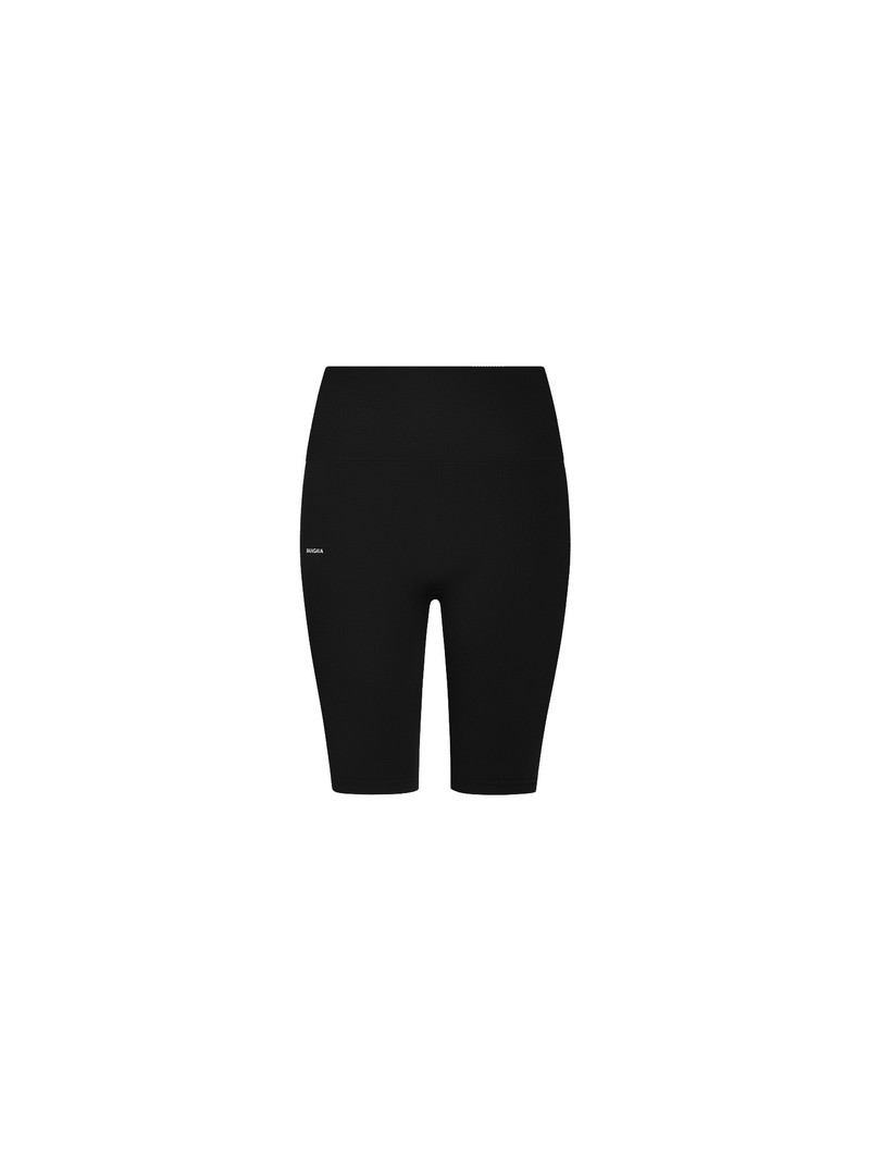 Women's Plant-Stretch Compressive Cycle Shorts - Black 1