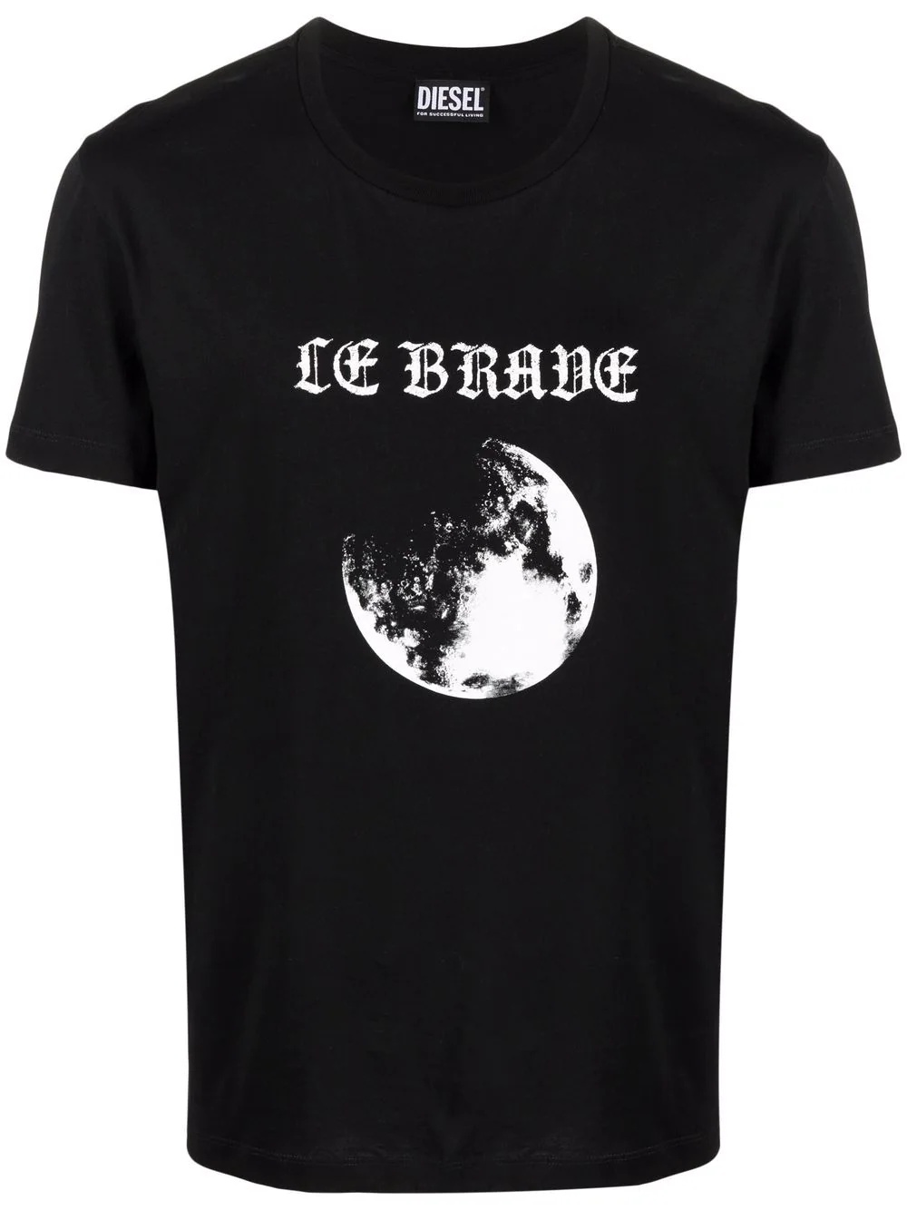 moon-print T-shirt - 1