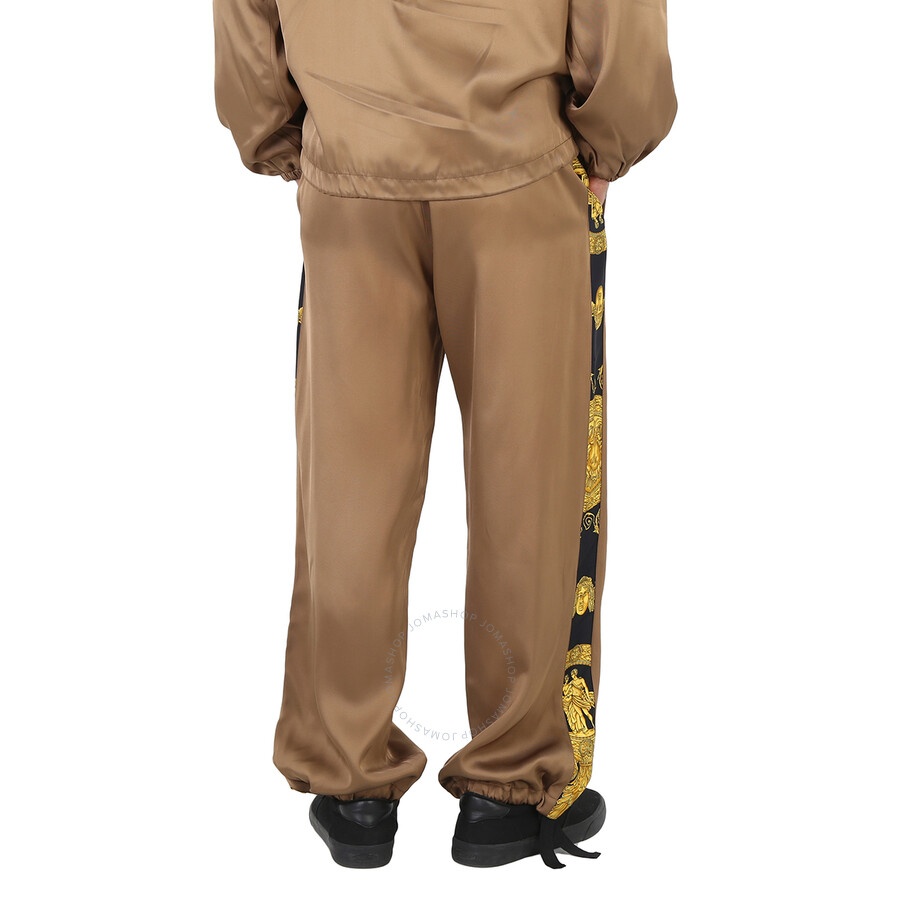 Versace Men's Black And Gold Barocco Print Track Pants - 6