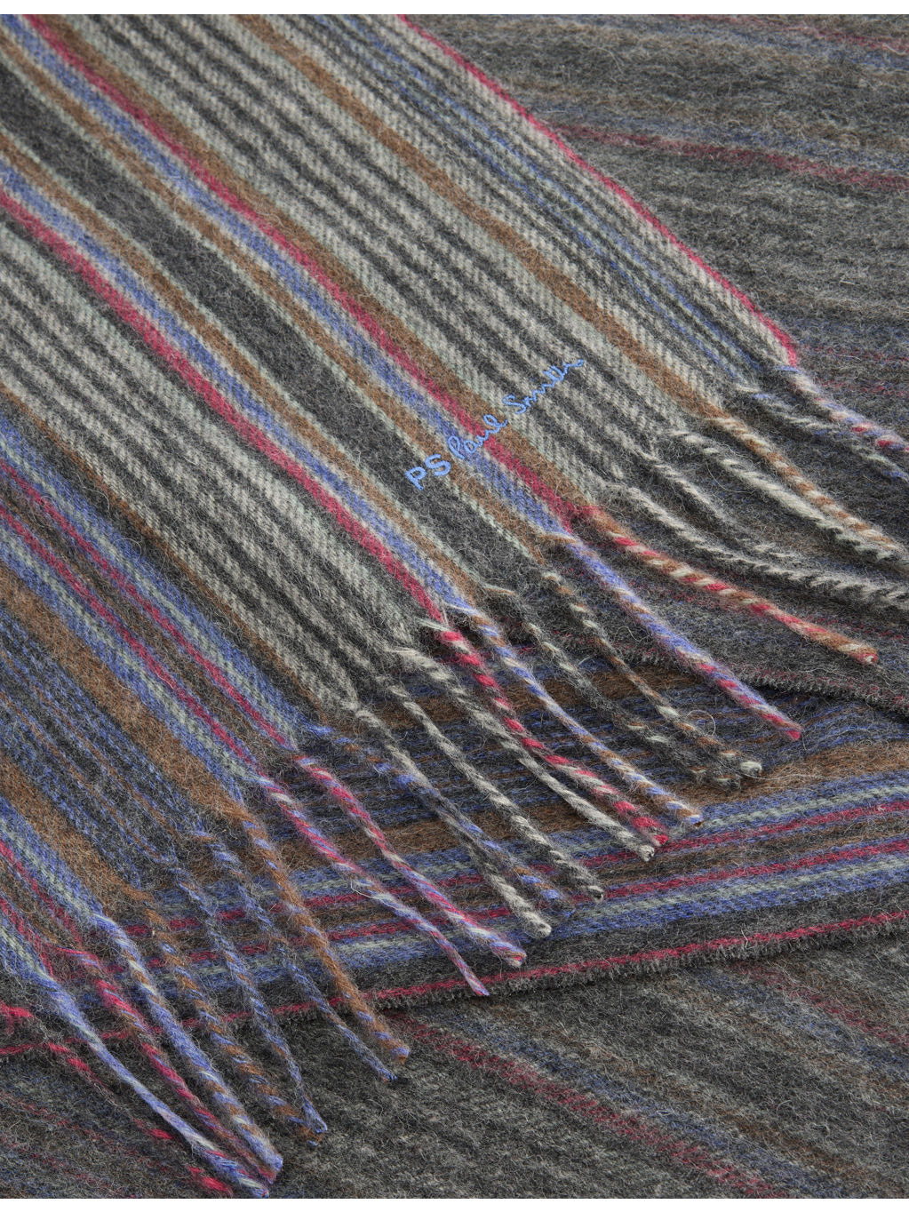 Trent Striped Wool Scarf - 3