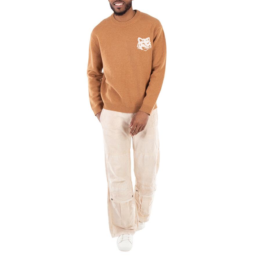 Maison Kitsune Fox Head Intarsia Wool Jumper - 4