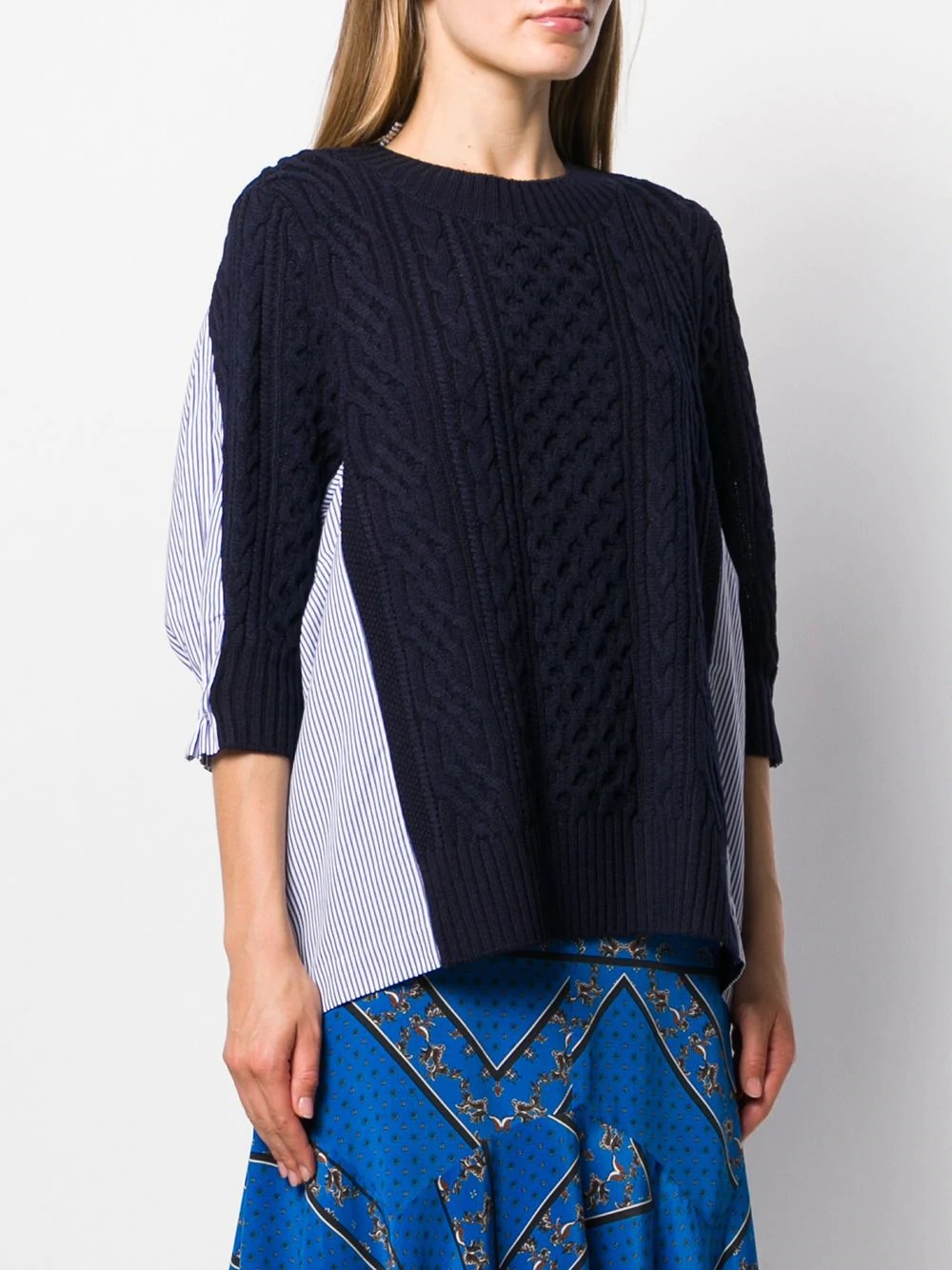 panelled sweater - 3