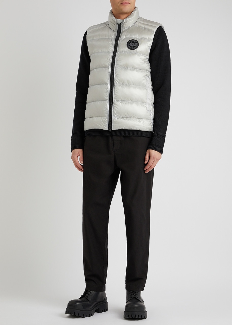 Crofton light grey quilted shell gilet - 4