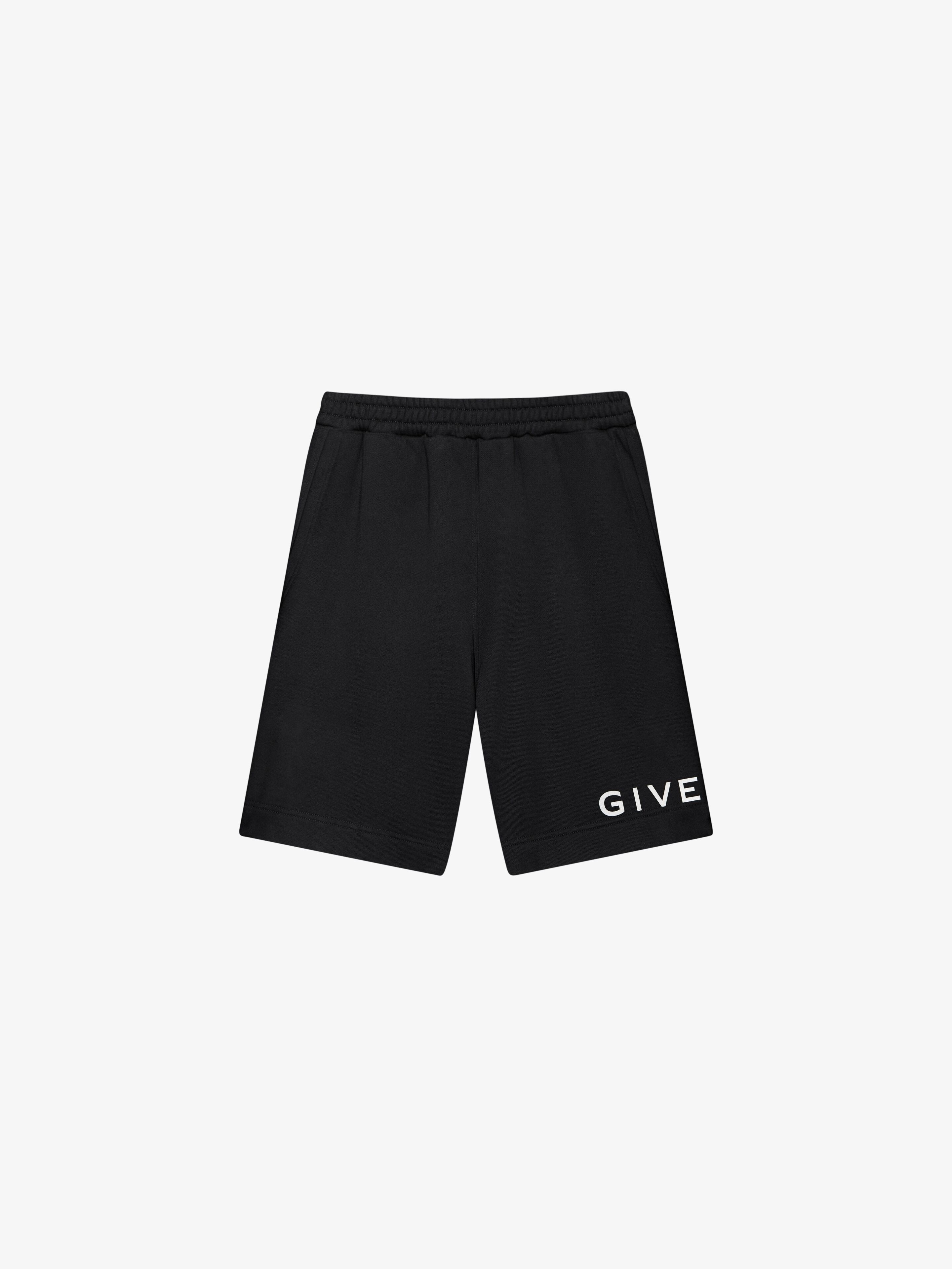 GIVENCHY ARCHETYPE BERMUDA SHORTS IN FLEECE - 1